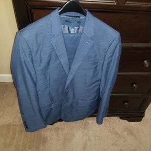Perry Elllis Blue Suit 44 Jacket. 36×30 pants